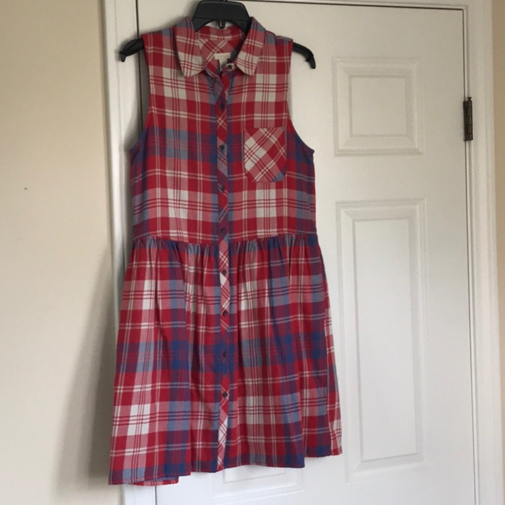 Hinge Nordstrom Sleeveless Shirtdress NWOT Sz S